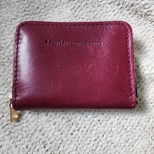 Portland Leather Goods small zip wallet